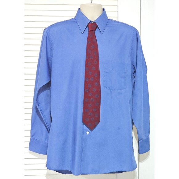 Valentino Cravatte Men's Silk Tie Red & Blue Geometric Pattern Made In Italy 248 - Picture 2 of 11